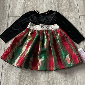 Bonnie Jean  Girl’s Christmas Long Sleeve Dress Size 2T